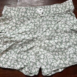 Wonder Nation Floral Print Girls Cargo Shorts